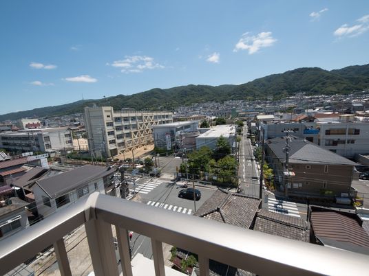 眺望良好な高層階バルコニー
