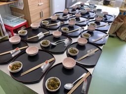 手作りの温かい料理
