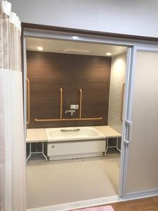入浴のしやすい洗面台