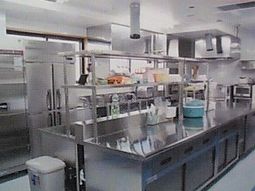 清潔な調理スペース