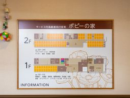 施設のフロア案内図