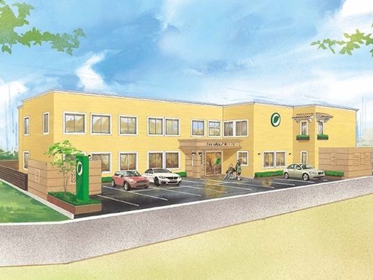 明るい建物の外観