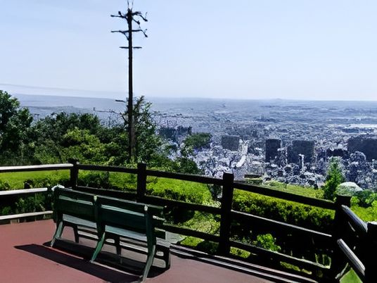 眺望が楽しめる休憩所