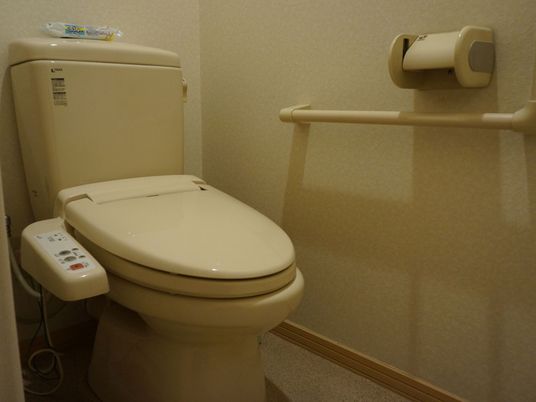 手すり付き洋式トイレ