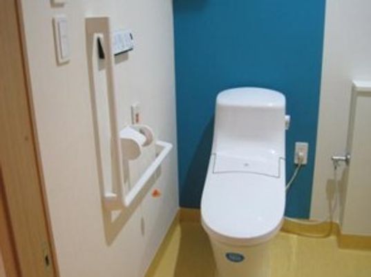 清潔なトイレの一角