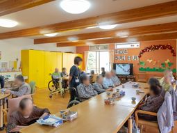 明るい共有スペース