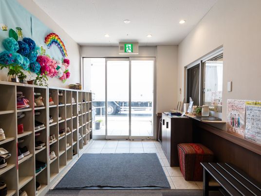 明るいエントランス