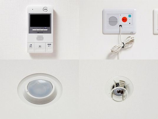 安全設備の壁取付け