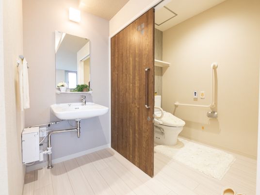 清潔なトイレの洗面台