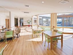 明るい共有スペース