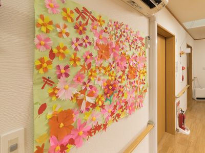 廊下の壁飾り