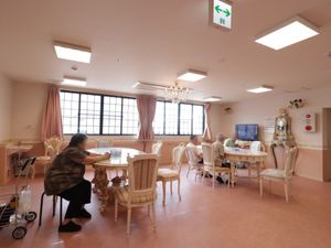 暖かみのある共有スペース