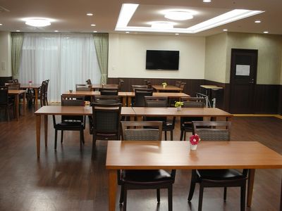 清潔な食堂の様子