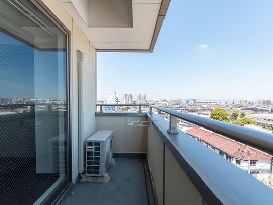 眺望の良いバルコニー