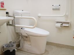 手すり付きトイレの様子