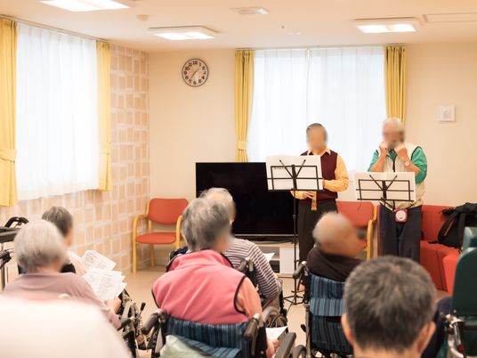 音楽の演奏会が行われるリビング