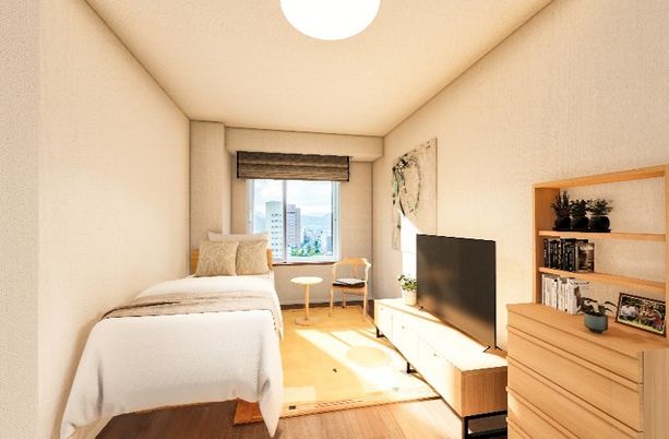 清潔感ある居室の空間