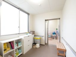 清潔な洗濯物置場