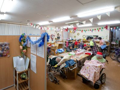 装飾が施された活動室