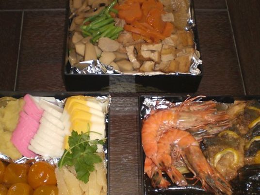 色鮮やかなおせち料理