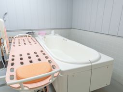 介護用バスタブとシャワー椅子