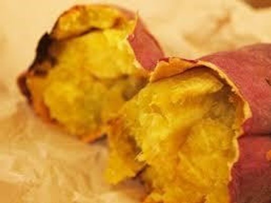 焼き芋のクローズアップ