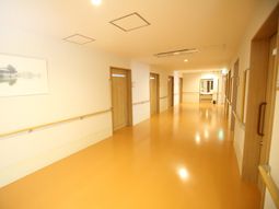 広々とした明るい廊下
