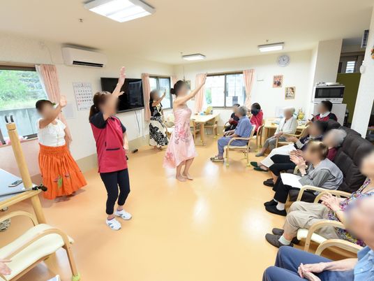 活動中の共有スペース
