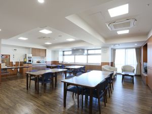 共有スペースの居心地良い食堂