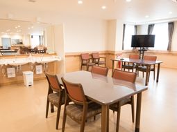 明るい共有スペース