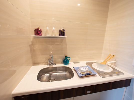 清潔感のあるキッチンコーナー