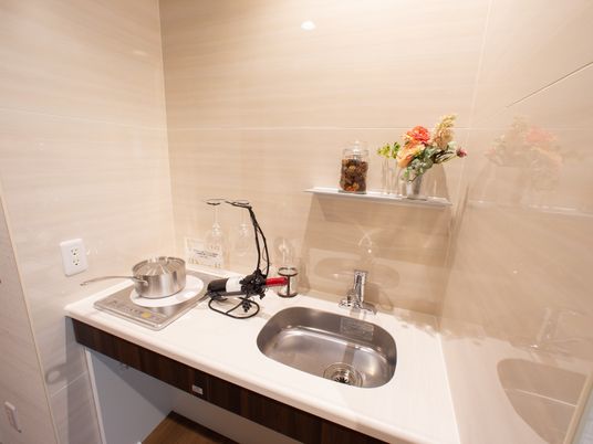 清潔感あるキッチンコーナー