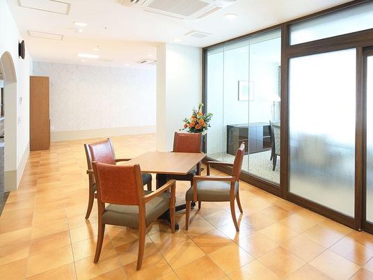 明るい共有スペース