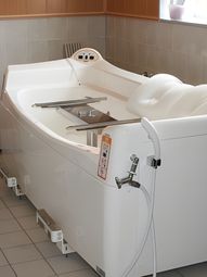 清潔な浴室の一角