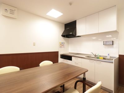 清潔な共用キッチン