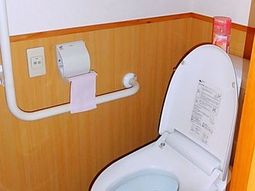 清潔なトイレの設備