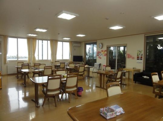 広々とした共用の食堂