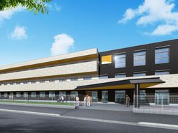 モダンな外観の建物