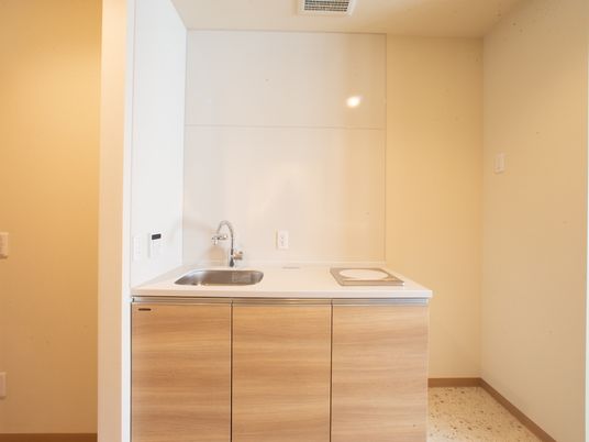 清潔感ある室内のキッチン