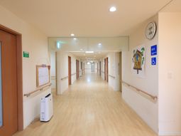 明るい廊下の様子