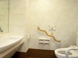 清潔なトイレの一角