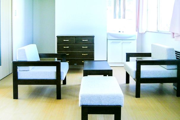 日当たりの良い休憩室