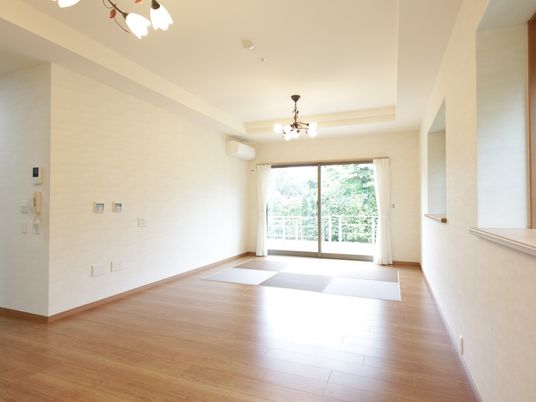 洋室の広々とした居室