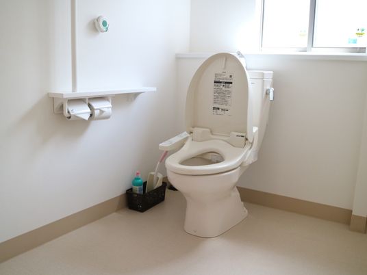 清潔なトイレの一角