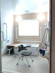 バリアフリーの浴室設備