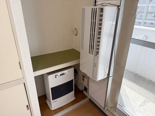 空調設備の一角
