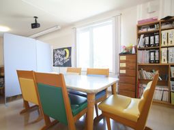 明るい共有スペース