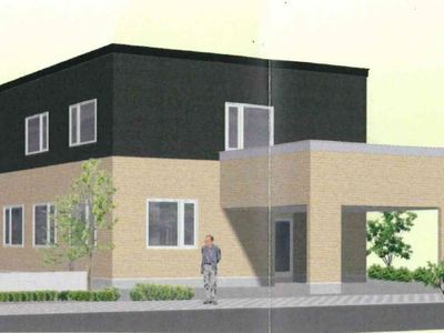 モダンな外観の建物