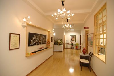 温かい雰囲気の廊下