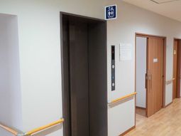 清潔感のある廊下とエレベーター